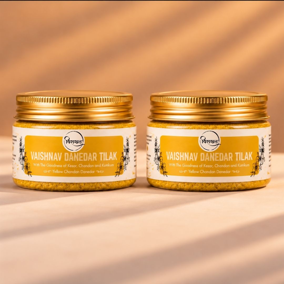 Vaishnav Danedar Tilak - Yellow Danedar Tilak (50g)