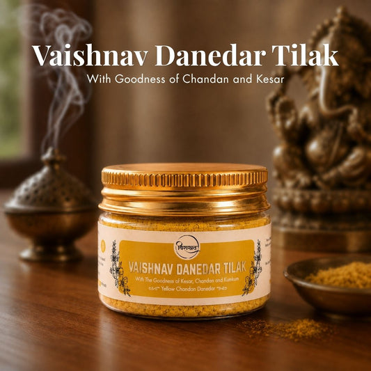 Vaishnav Danedar Tilak - Yellow Danedar Tilak (50g)