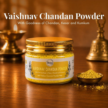 Vaishnav Powder Tilak - Yellow Powder Tilak (40g)