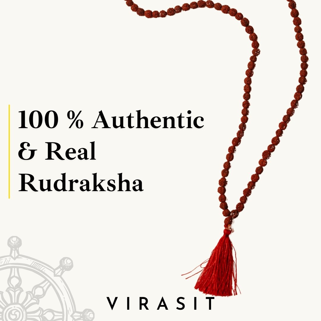 5 Mukhi Rudraksha Mala - VirasitRudraksha mala