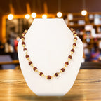 Gold Plated Rudraksha Mala Necklace - VirasitRudraksha mala