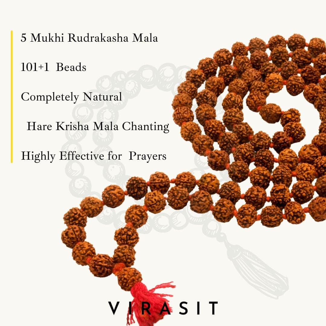 Gomukhi Bag & Rudraksha Mala Combo Pack - VirasitRudraksha mala